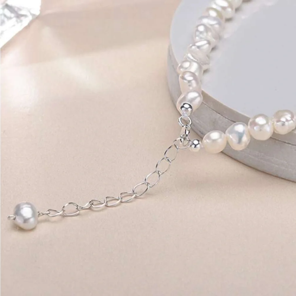 Genuine Freshwater White Pearl Necklace